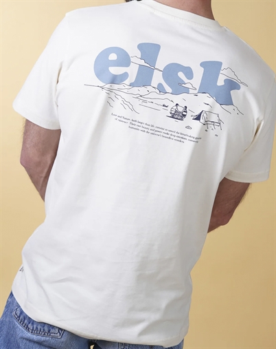 Elsk - Horizon BP Mens Brushed T-Shirt - Off White